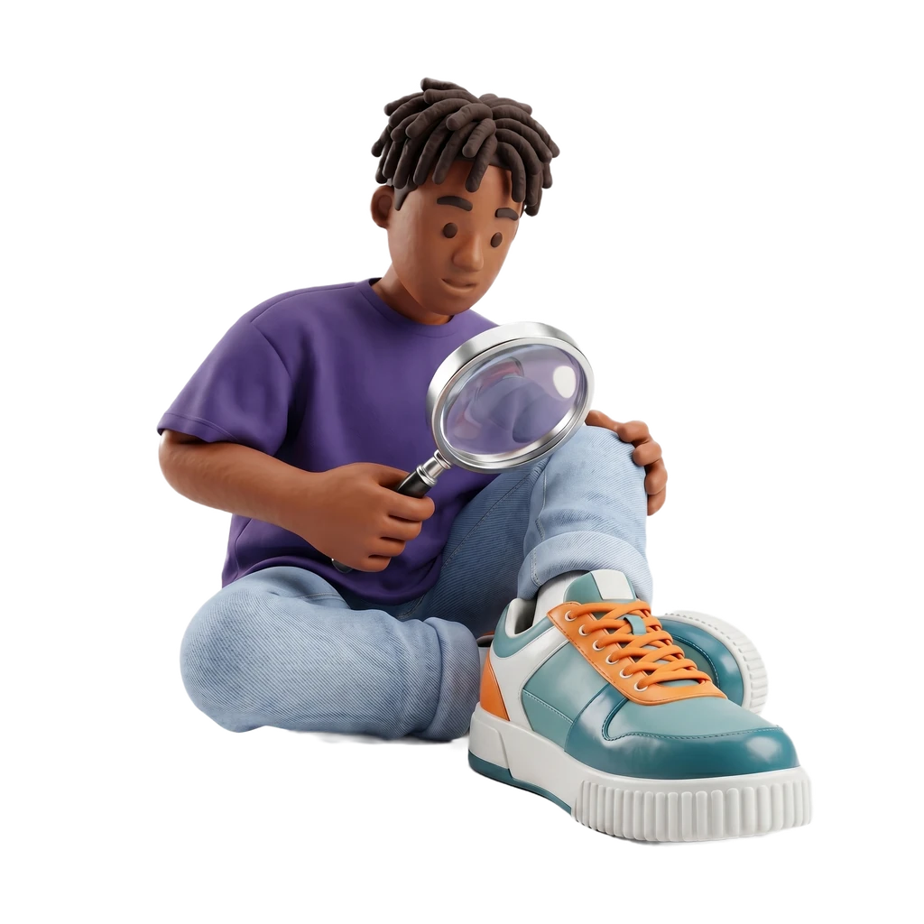 illustrated character for the nike deep dive