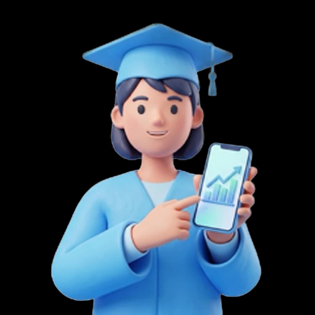 Australian university student using a mobile impact investing app