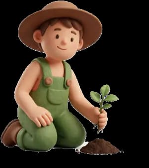 character representing sustainable agriculture and responsible food systems
