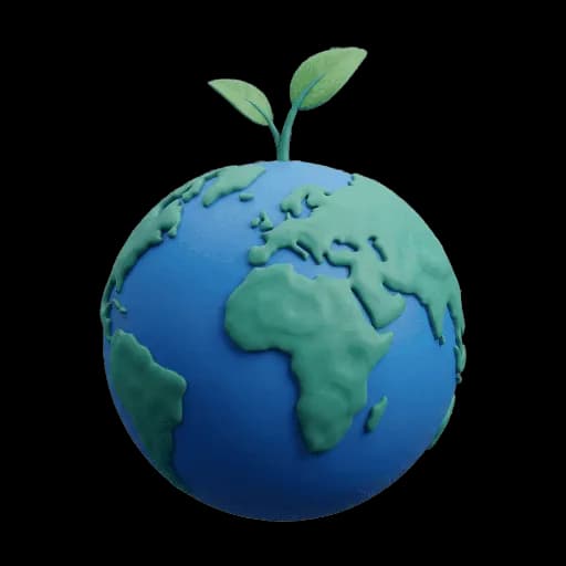 globe showing the intersection of environmental, social, and economic sustainability