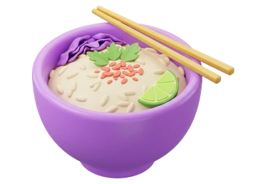 a bowl of rice with a few toppings added