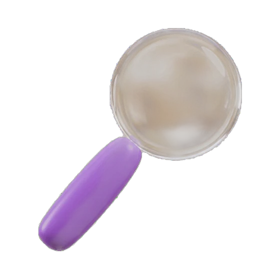 a magnifying glass, for a fund screened against an index rule