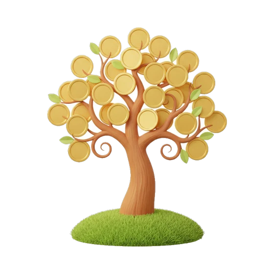a money tree, for savings that grow until retirement