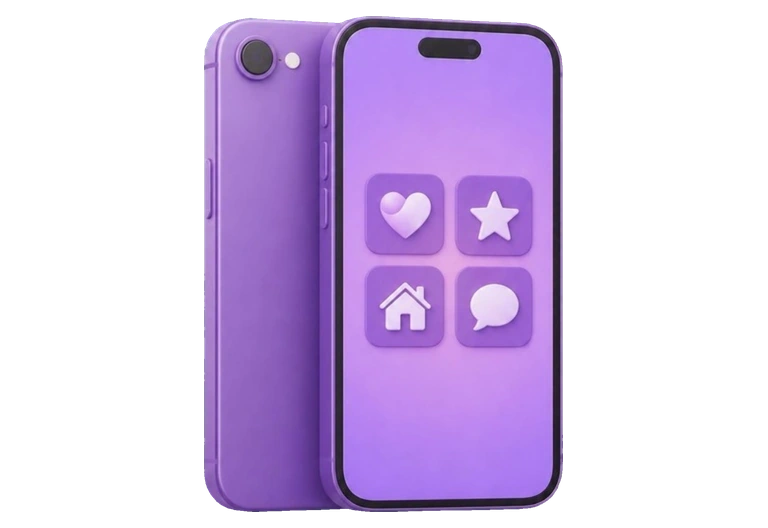 a phone showing the app