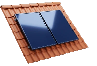 solar panels on a roof