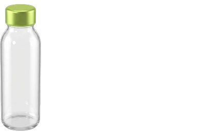 a reusable glass bottle
